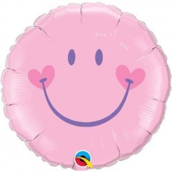 $D GLOBO 18" FOIL SWEET SMILE ROSA