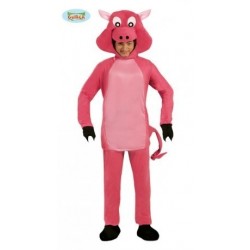 $D DISFRAZ T-UNICA CERDO ROSA