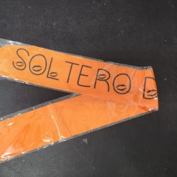 BANDA NARANJA SOLTERO ORO NEGRO