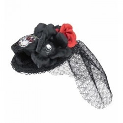 MINI SOMBRERO CALAVERA COLOR MEJICANA
