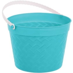  CUBO C/ASA ENTRELAZ TURQUESA 14,6CM