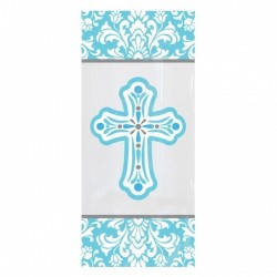 PAQ.20/U BOLSAS COMUNION AZUL 10X24CM