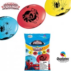   10 GLOBOS 12" QUICKLINK SPIDERMAN