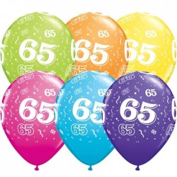 $  25 GLOBOS 11" LATEX  IMPRESO N65