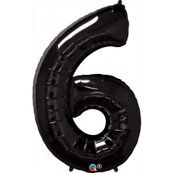  GLOBO 34" FOIL FORMA N6 NEGRO ONIX