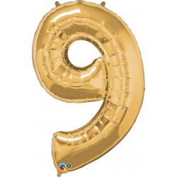  GLOBO 34" FOIL FORMA N9 ORO