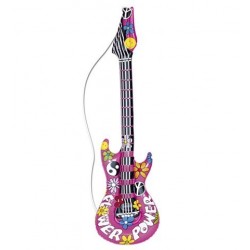 GUITARRA INFLABLE POWER FLOWER ROSA