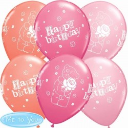 $D 25 GLOBOS 11" LATEX TEDDY COL.SUR