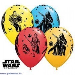 $D 25 GLOBOS 11" LATEX  STAR WARS COLSUR