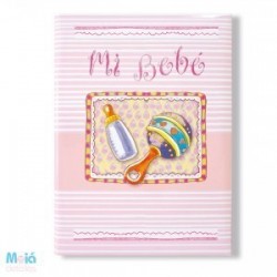 LIBRO FIRMAS BAUTIZO ROSA