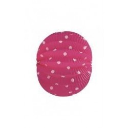FAROL ESFERICO FUCSIA TOPO BLANCO 22CM