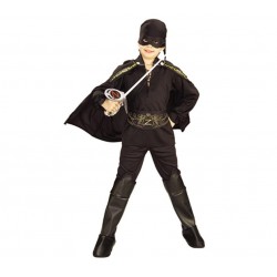 CAPA NEGRA ZORRO INFANTIL