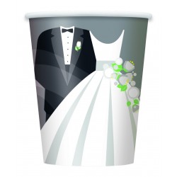  PAQ.8/U VASO BODA PLATA 270ML