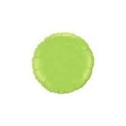 $D GLOBO 9" PALO FOIL REDONDO VERDE LIMA