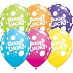 25 GLOBOS 11" GOOD LUCK COL.SURT