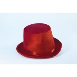   SOMBRERO DE COPA ADULTO DELUXE ROJO
