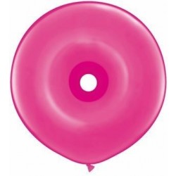 25 GLOBOS 16"LATEX  DONUT FUCSIA BERRY