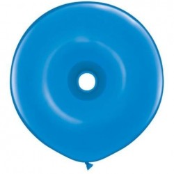 $D  25 GLOBOS 16" LATEX  DONUT AZUL