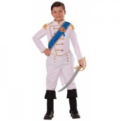 DISFRAZ 4A6AÑOS PRINCIPE BLANCO/DORADO