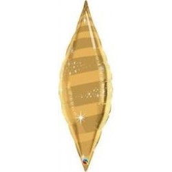 $ D    GLOBO 38" FOIL LAGRIMA ORO