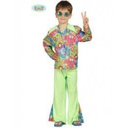 DISFRAZ 7A9AÑOS HIPPIE NIÑO