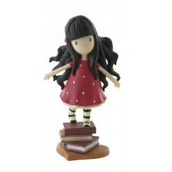 FIGURA TARTA GORJUSS ROJO LUNARES