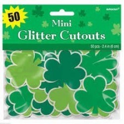 PAQ.50/U MINI SILUETA TREBOL VERDE