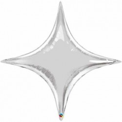   GLOBO 40" FOIL  ESTRELLA PLATA