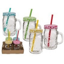 TARRO CRISTAL C/TAPA PAJITA 350ML