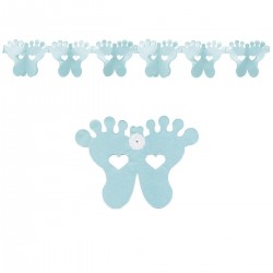 GUIRNALDA FORMA PIES BABY CELESTE 3MT