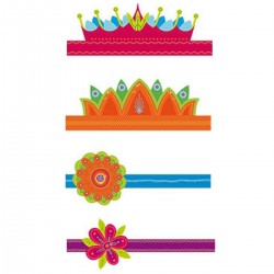6 TIARAS CARTON HADAS SURTIDAS