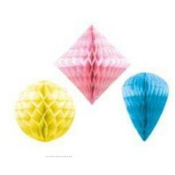 3 COLGANTES FORMA NIDO ABEJA SURT