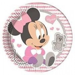 8 PLATOS MINNIE BABY 23CM