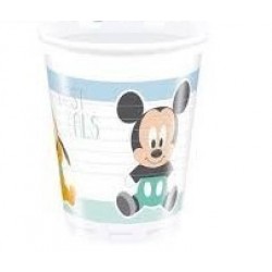   8 VASOS PL MICKEY BABY 200ML