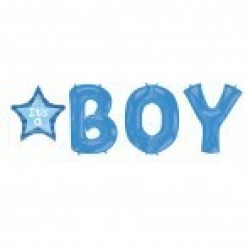 GLOBO FOIL FORMA FRASE ITS A BOY