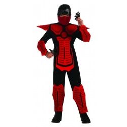 DISFRAZ 3A4AÑOS NINJA NEGRO/ROJO