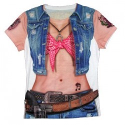 CAMISA T-M COWGIRL VAQUERA