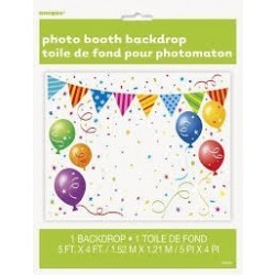 PHOTOCALL BANDERIN GLOBOS STAR
