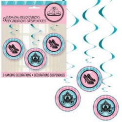 PAQ.3/U COLGANTE ESPIRAL PRINCESAS