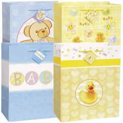 BOLSA REGALO BABY AZUL/AMAR MOD.SURTIDOS