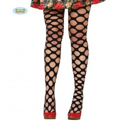 MEDIAS PANTYS T-UNICA RED GRANDE NEGRA