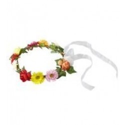 DIADEMA DE FLORES C/CINTA