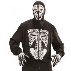 $D SUDADERA T-M/L C/CAPUCHA ESQUELETO
