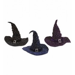 SOMBRERO BRUJA/HECHICERO TERCIOPELO PURP