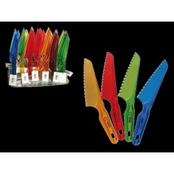 4X1 CUCHILLO PLASTICO COLORES NEON 30CMS