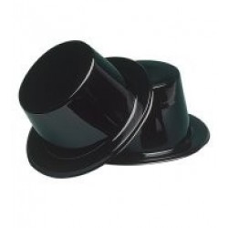 SOMBRERO CHISTERA PLASTICO NEGRO