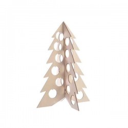 $D ARBOL NAVIDAD MADERA C/AGUJEROS 46CM