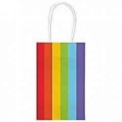 MINI BOLSA C/ASA ARCO IRIS 10X13CM