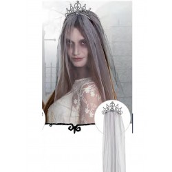 TIARA CON VELO PRINCESA ZOMBI