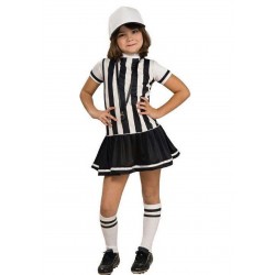 DISFRAZ 8A10 AÑOS ARBITRO RAYAS N/BNC